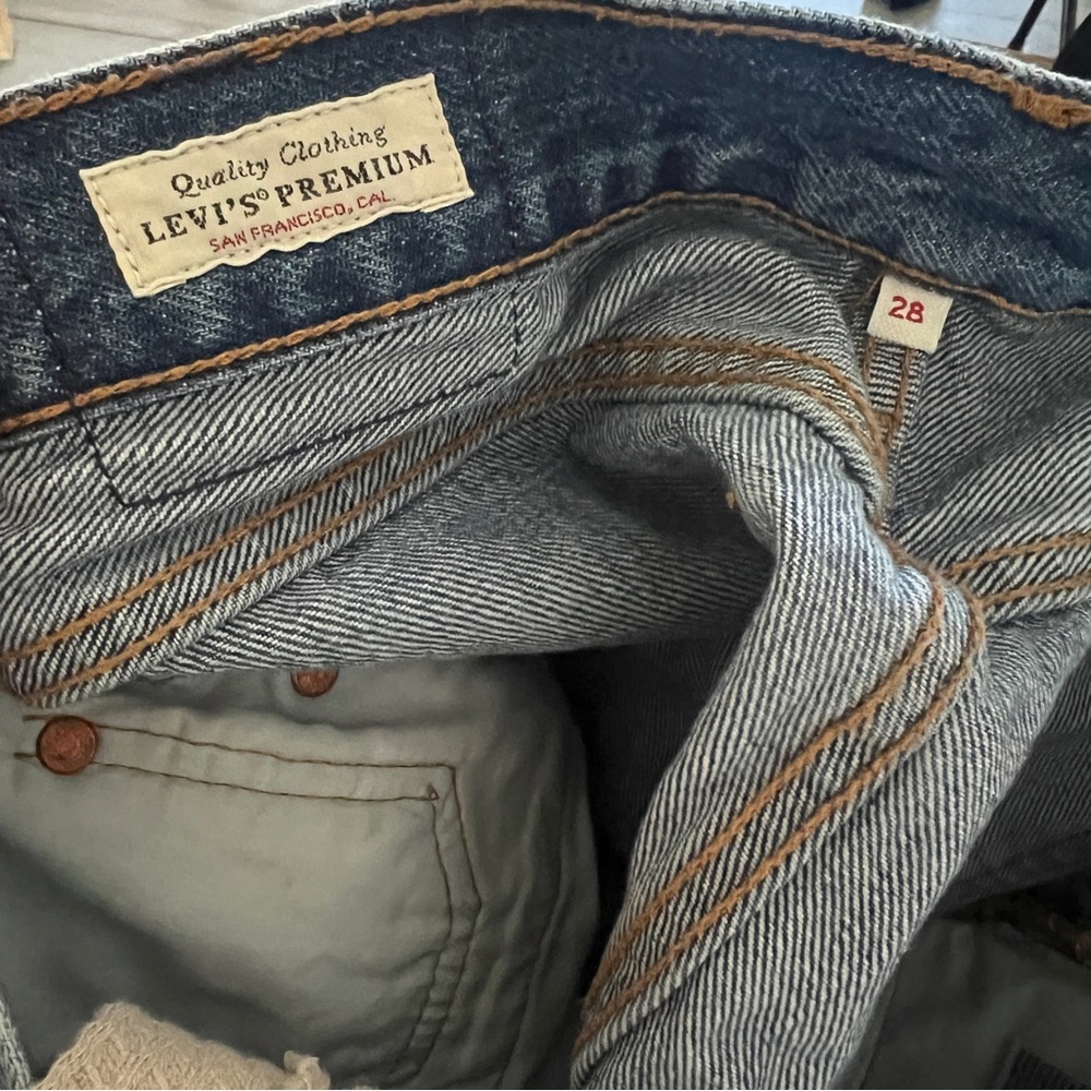 Levi’s Blue A-line Mini Skirt - Picture 2 of 4